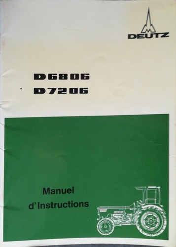 Manuel instructions tracteur - instructions,
