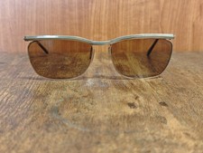 LUNETTES DE SOLEIL PILOT VINTAGE ANNÉES 50 EN MÉTAL OR FABRIQUÉES EN VERRE AL...