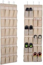Range chaussures à suspendre 24 compartiments soit 12 paires, livré avec crochet