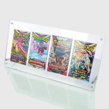Protection Acrylique 4 Slots – Présentoir Transparent pour Boosters Pokémon