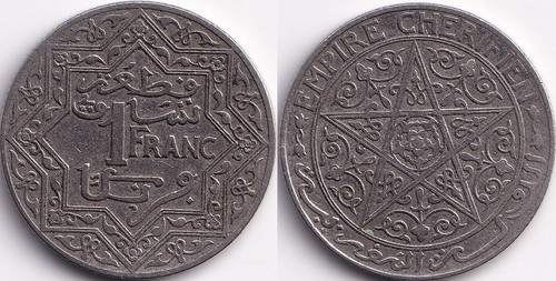 Franc 1921 maroc morocco - franc,