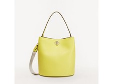 Sac seau en cuir jaune FURLA