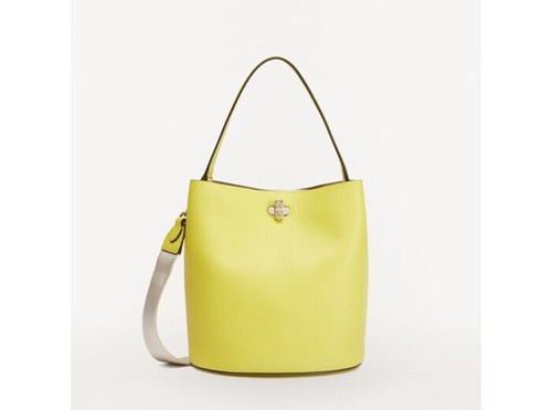 Sac seau cuir jaune furla - sac,