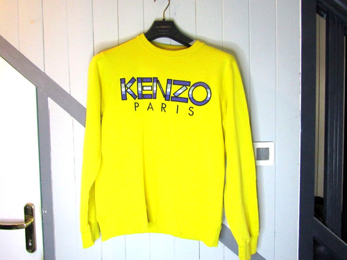 Sweat coton jaune - en,