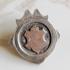 Broche Art déco argent