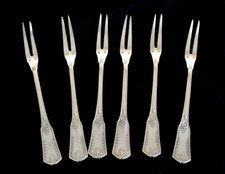 6 fourchettes escargots métal argenté empire sans gene