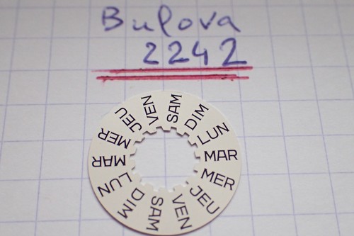 Bulova 2242 disque des jours - bulova,