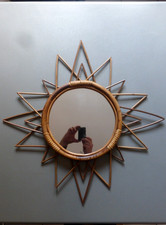 VINTAGE MIROIR SOLEIL EN ROTI DES ANNEES 70