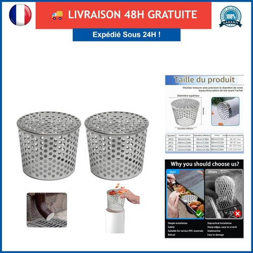 Filtre gouttière acier - de,