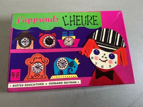Jeu vintage nathan apprends - vintage, j'apprends