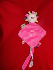 Doudou Plat Nattou Hérisson Rose Beige Vert Pumcake