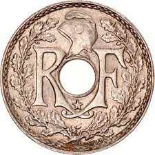 Pièce de monnaie, France, Lindauer, 5 centimes, 1938, Etoile, VZ+, nickel-bronze