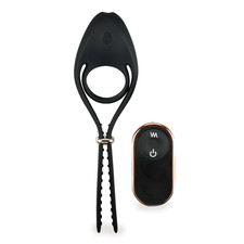 Double anneau vibrant réglable et télécommandé PulseRing - Cockring penien pour 