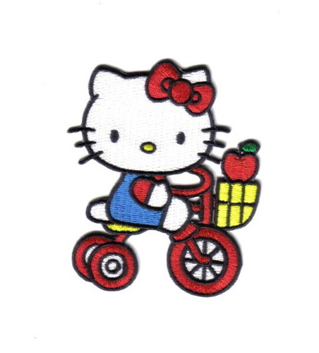 Hello kitty riding tricycle - riding, a