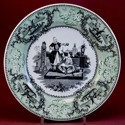 Rare assiette creil faïence - rare,