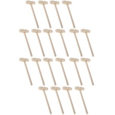  20pcs mini marteaux en bois