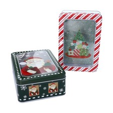  2 Pcs Boîte De Rangement Cookies Boite Biscotte Récipient Sucré Pour Biscuits