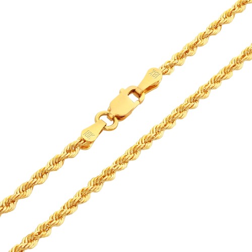 18k jaune massif - or, 2mm