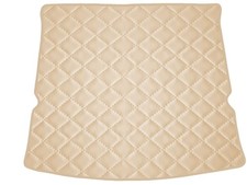 Matelassé Cuir éco BEIGE Tapis coffre pour Ford SMAX II 7per 2015-…