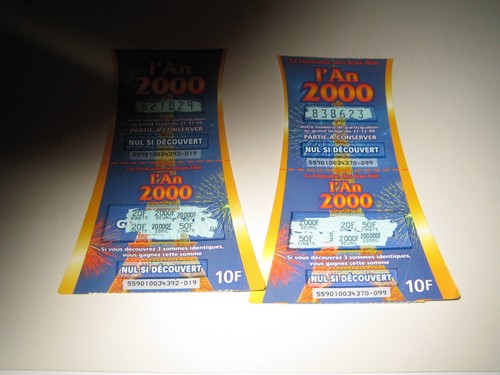 Tickets gratter fdj l - tickets, -l
