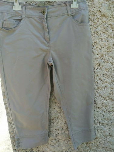 Pantacourt femme toile taupe - femme,