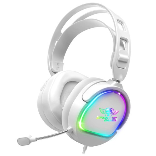 Casque gaming pro blanc - casque,