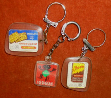 Porte-clés Lot x3 DELESPAUL Biscuit Choco MARCQ BAROEUL Visiomatic SUGUS SUCHARD