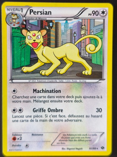 Carte pokémon persian 99 - carte,