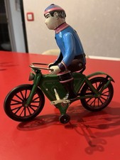 Jouet Ancien automate à Clé velo Bicycle Made In China Jouet En tôle fer blanc 