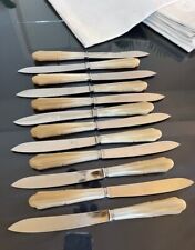 12 Couteaux Récents Lames acier inoxydable Vaisselle Couverts