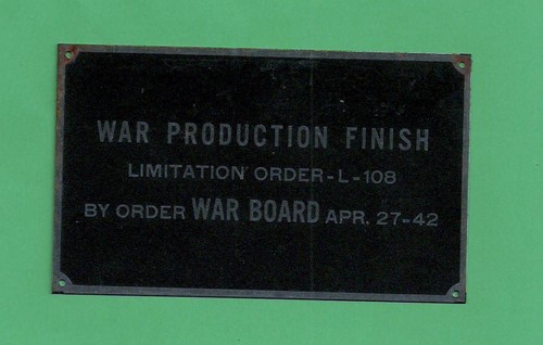 Vtg war production - r, finish