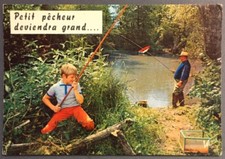 Carte postale Humoristique - Petit pêcheur deviendra grand ...  (240)