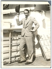 Le Prince Louis Ferdinand de Prusse à New York Vintage silver print Tirage a