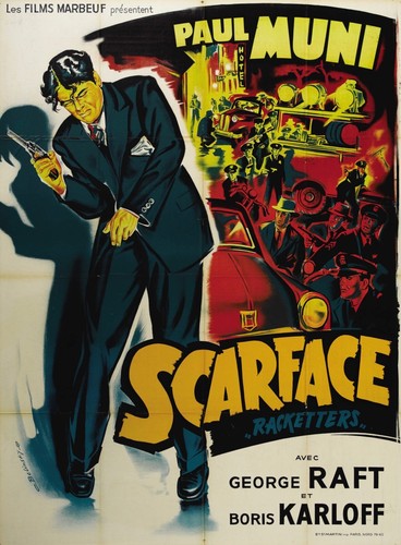 Scarface paul muni repro - paul, muni,