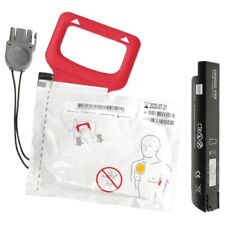 Batterie De Remplacement + Tampons De Remplacement Pour Lifepak CR-PLUS AED