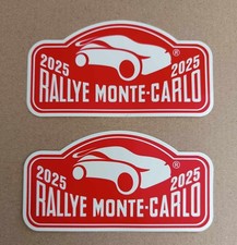 2 AUTOCOLLANTS RALLYE MONTE-CARLO WRC 2025