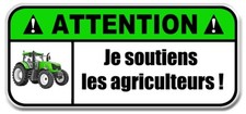 STICKER ATTENTION  JE SOUTIENS