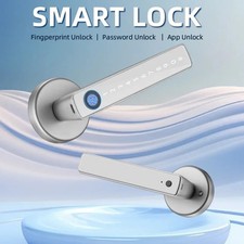Serrure connectée Bluetooth empreinte digitale code PIN clé sécurité porte smart