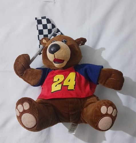 Nascar plush teddy bear - plush,