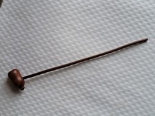 Ancien éteignoir à bougie étouffoir à bougie en bois tourné Vintage 15,2 cm