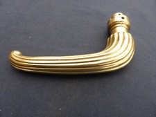 Poignée béquille ancienne laiton massif décoré ST Porte pour carré de 7