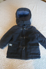 Manteau bleu marine (94% polyester) T. 12 mois ORCHESTRA