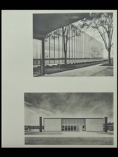 DETROIT, CENTRE TECHNIQUE GENERAL MOTORS, EERO SAARINEN - 2 PLANCHES 1955 -
