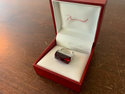 Bague louxor rouge cristal - bague, en