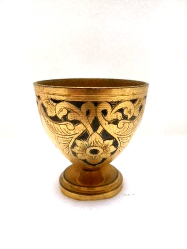 Coquetier vintage laiton - en,