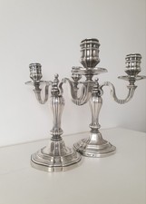 paire de chandeliers en métal