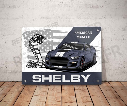 Plaque métal vintage mustang - vintage,