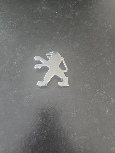 Peugeot chrome lion logo - peugeot,