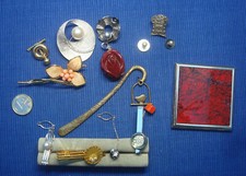 B30 lot Bijou ancien vintage dont Japon Perle Pince Cravate BO