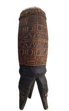 Instrument de musique Tambour, tam-tam african en bois. Antique african drum